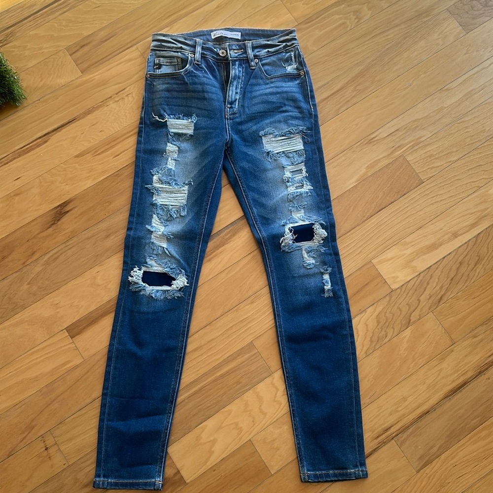KanCan ( Exclusively for Maurices) skinny jeans.  High waisted.